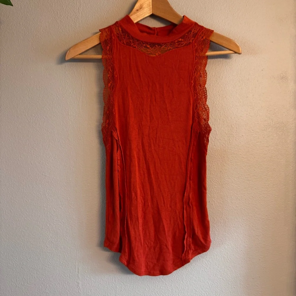 Free People‎ Dale Lace Trim Tank